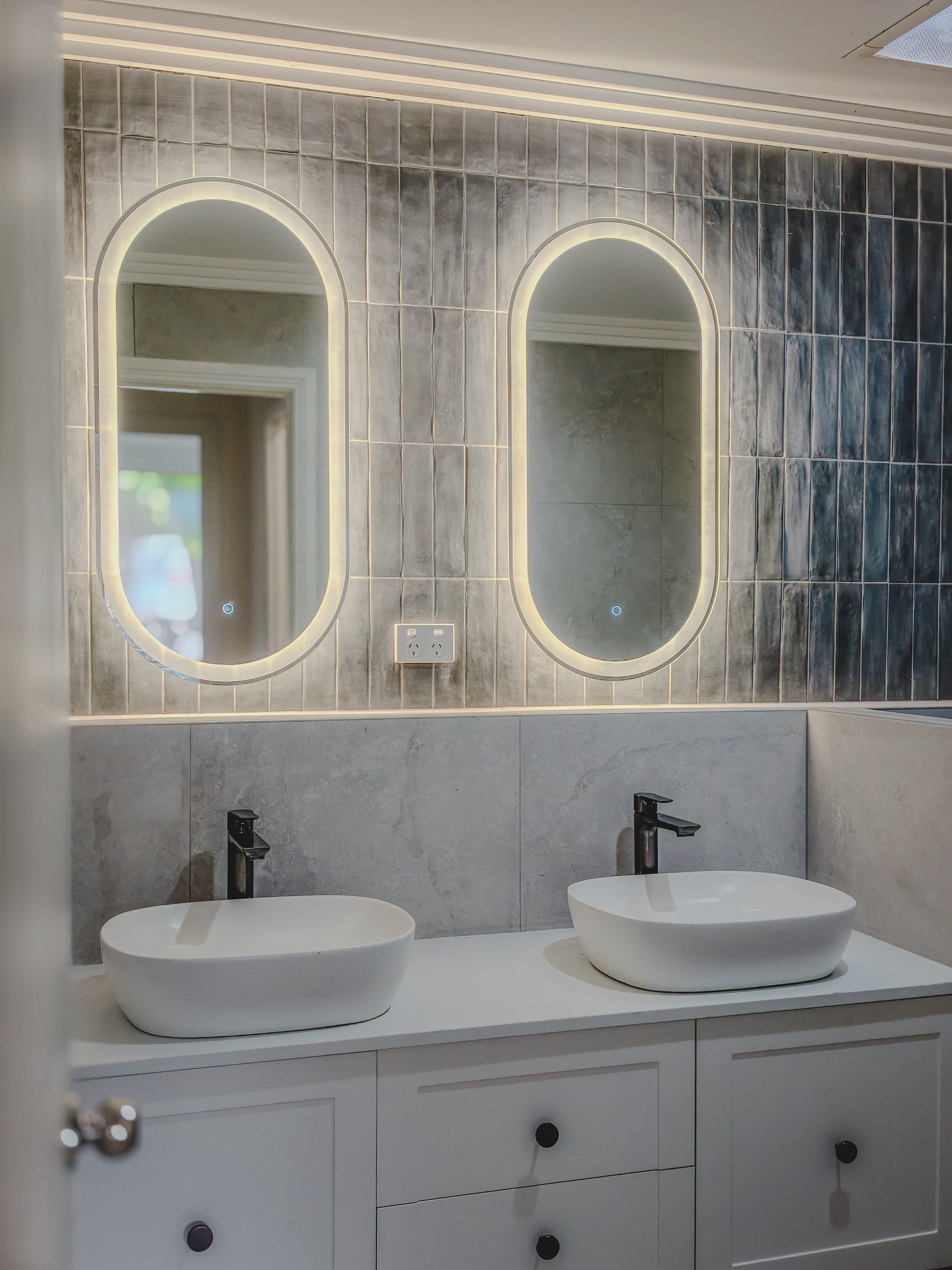 Double vanity basin renovation Balgownie Wollongong
