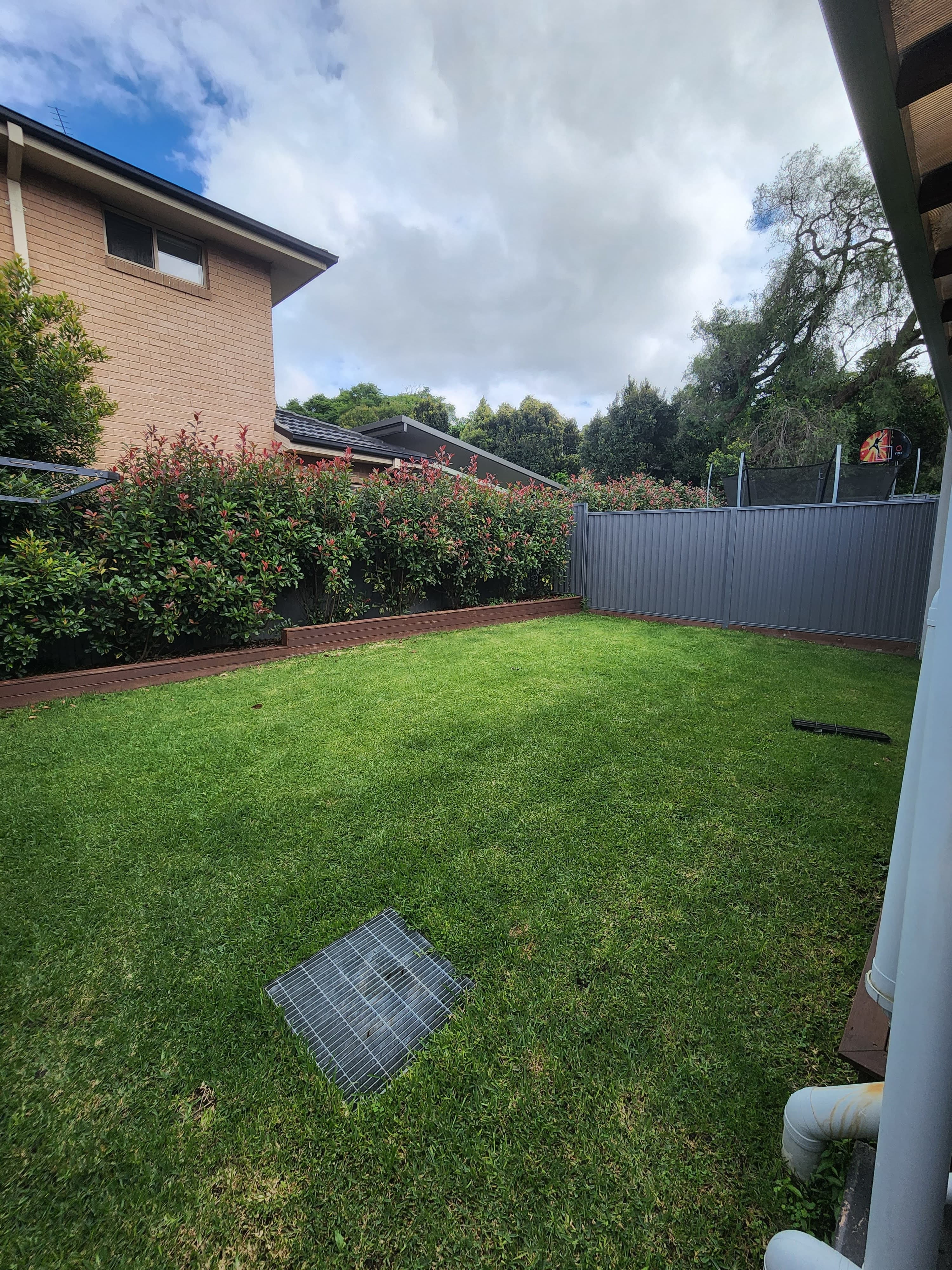 Como backyard before renovation — bare unlevelled block