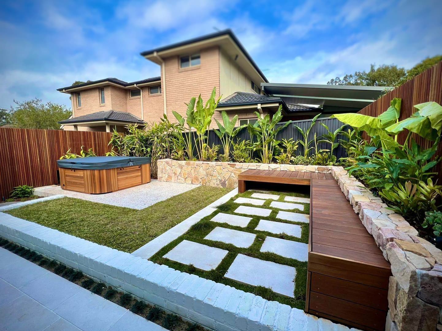 Como outdoor living pergola skylight landscaping Wollongong VIKING Design Build