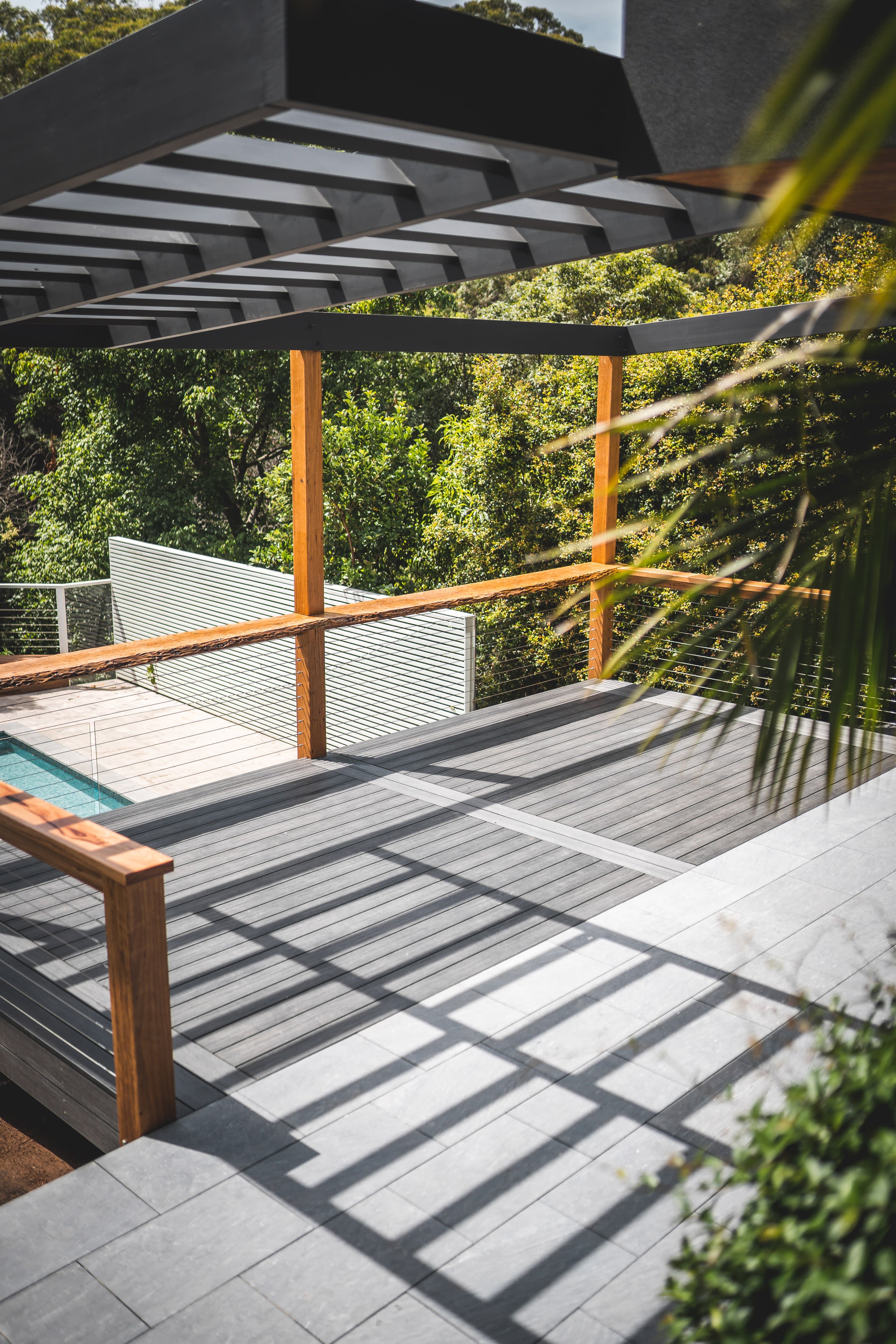 Gymea — EKO composite deck with steel pergola