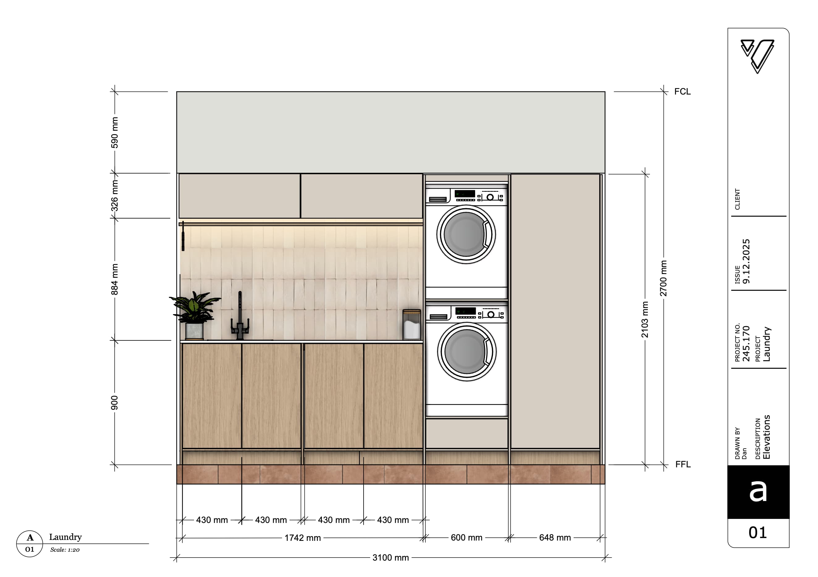 Renovation design plans and elevations by VIKING Design + Build Wollongong